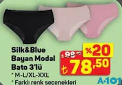 SİLK&BLUE BAYAN MODAL BATO KÜLOT 3'LÜ